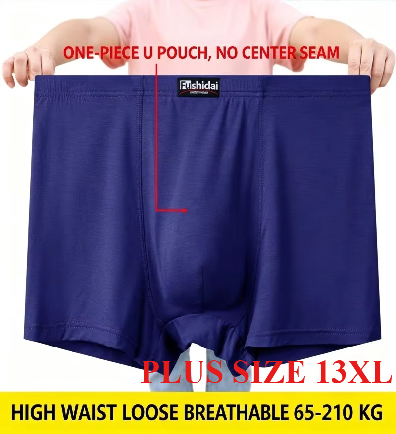 Boxer Shorts Modal - Cuecas Boxer Masculinas 13XL Plus Size,