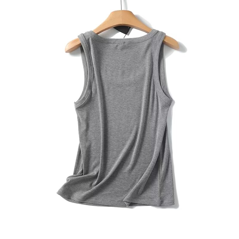 Maxdutti-colete monocromático  - Tank Top Ribbed avaliação e preço