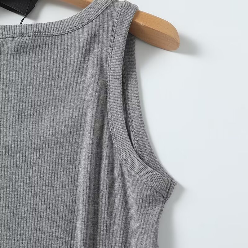 Maxdutti-colete monocromático  - Tank Top Ribbed avaliação e preço
