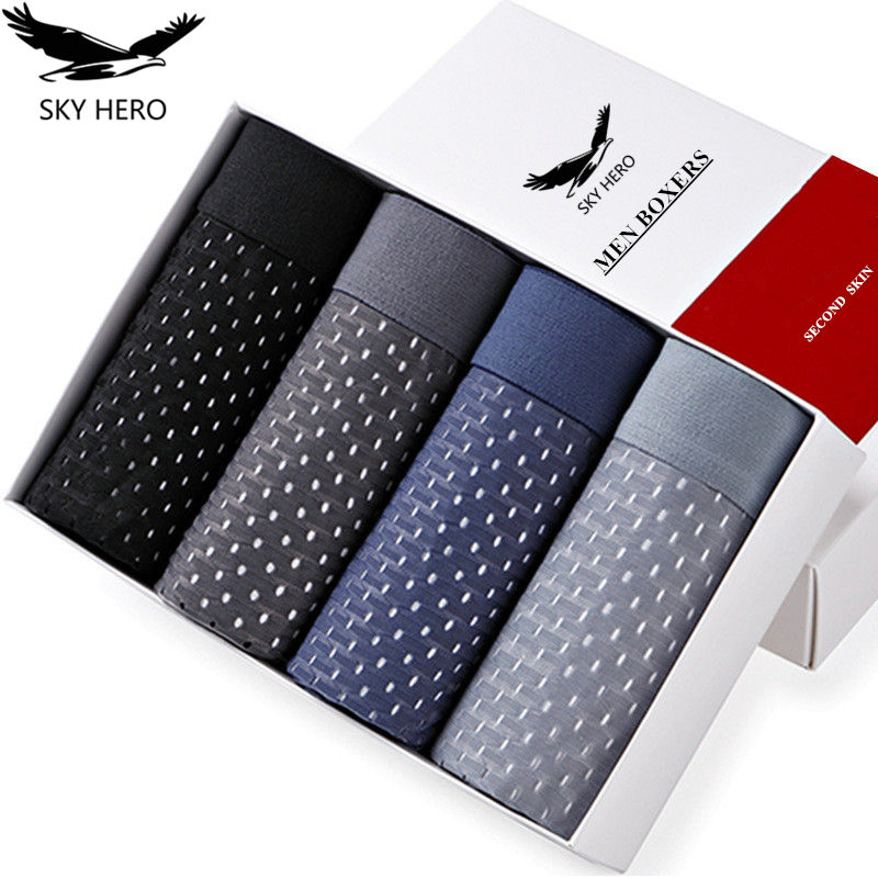 4 pçs/lote cuecas boxers short - Boxer Shorts Modal avaliação e preço