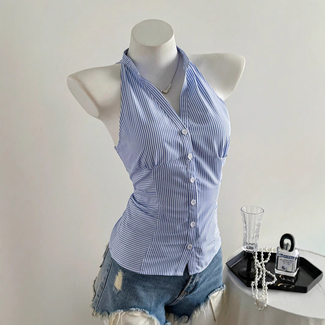 Camisa Sem Mangas Listrada Azu - Sleeveless Undershirt avaliação e preço